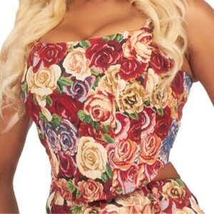 Floral Crop Top - Multicolor
